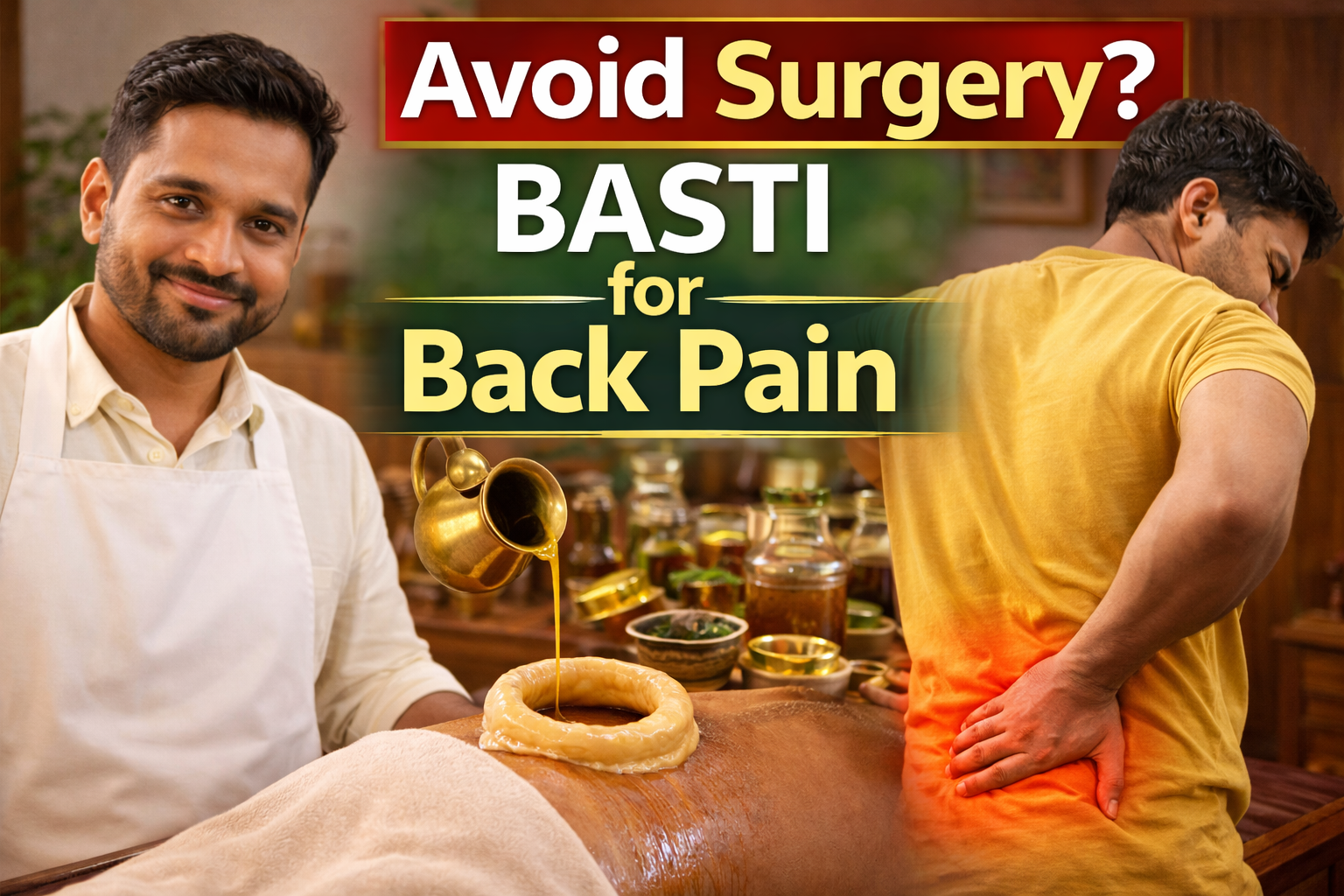 Basti Therapy for Slip Disc & Back Pain: Ayurvedic Non-Surgical Spine Treatment