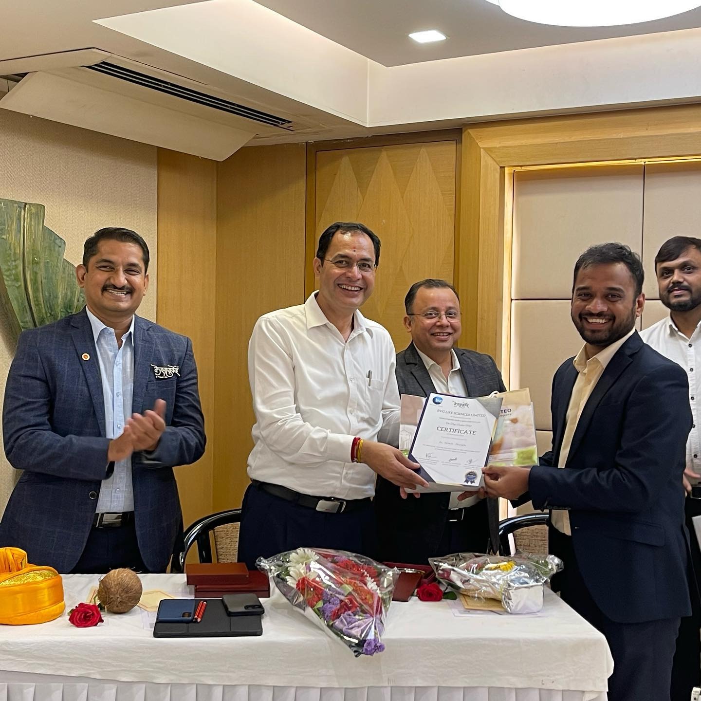 With BVG Pvt. Ltd. MD & CEO Hanmantrao Gaikwad